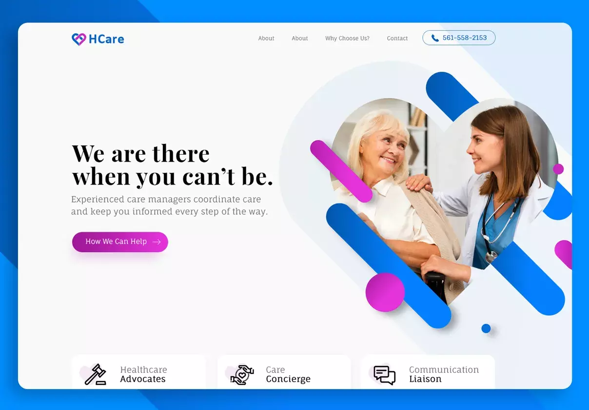 HCare Landing page