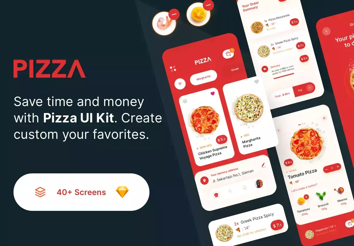 40+ iOS iPhone X screens for pizza delivery app to boost your work flow.