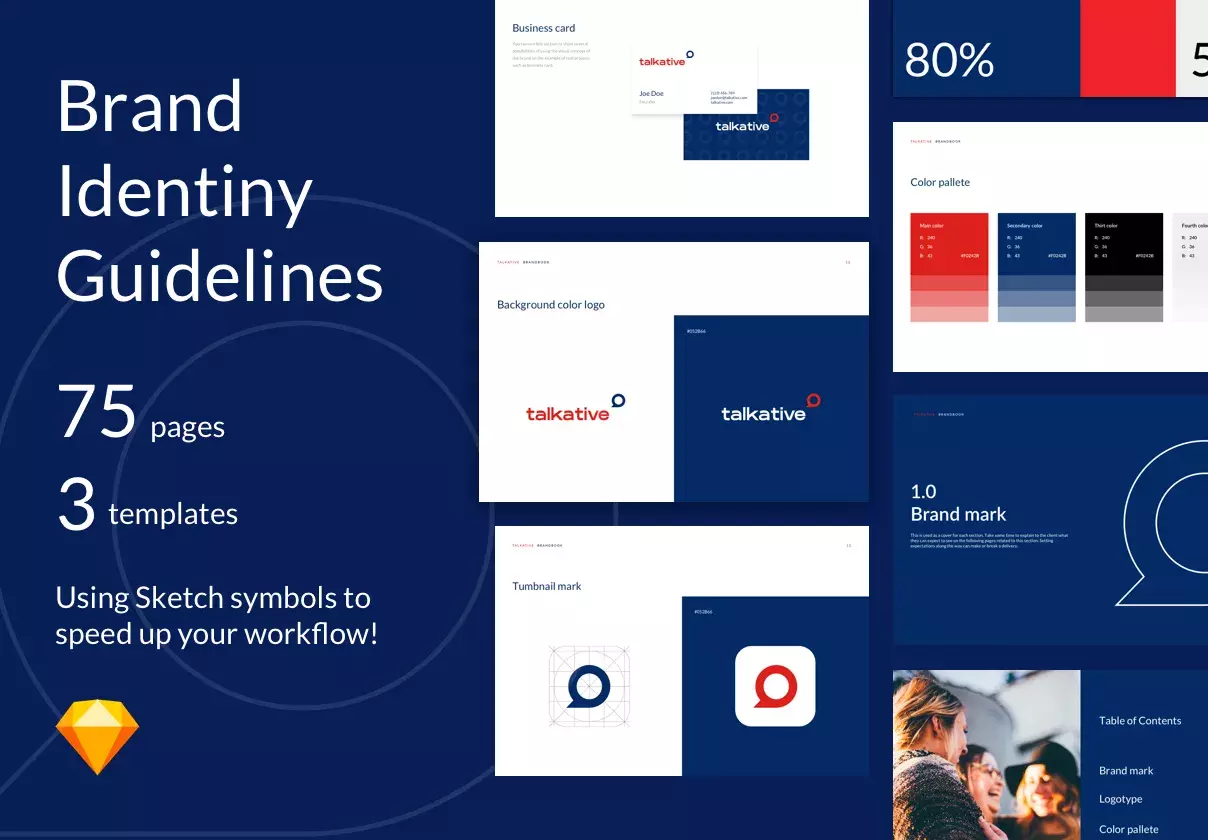 Sketch Brand Style Guide Template