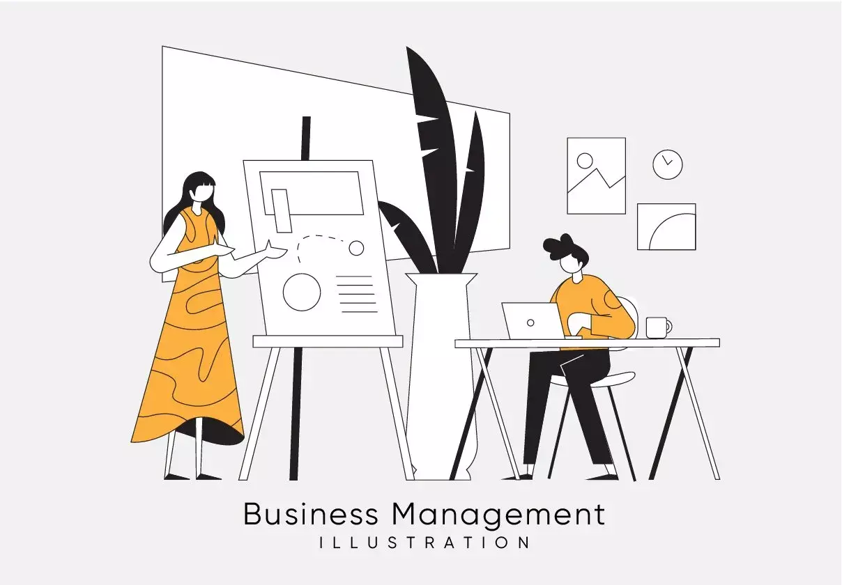 Business Management Illustration Kit