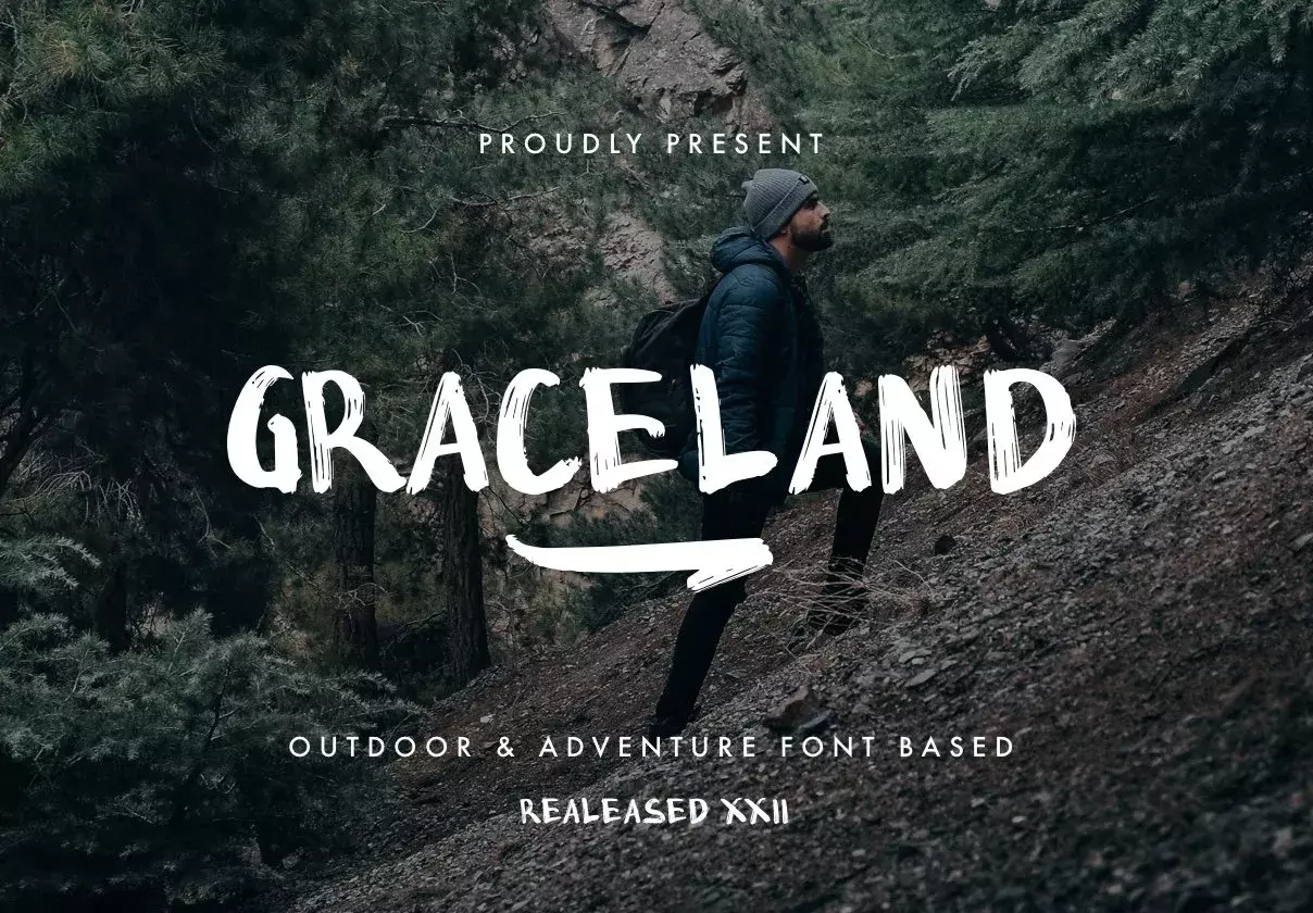 GRACELAND - Outdoor Brush Font