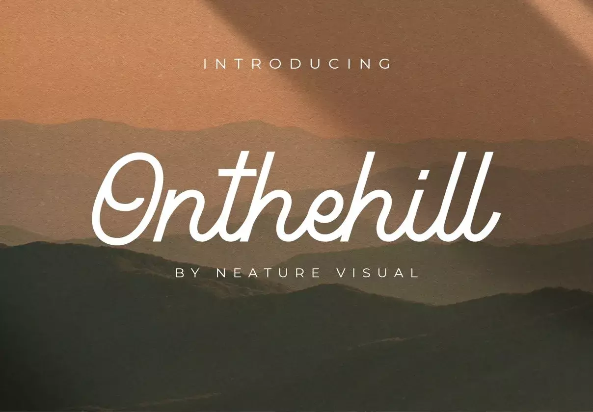 On The Hill - Handlettering Font