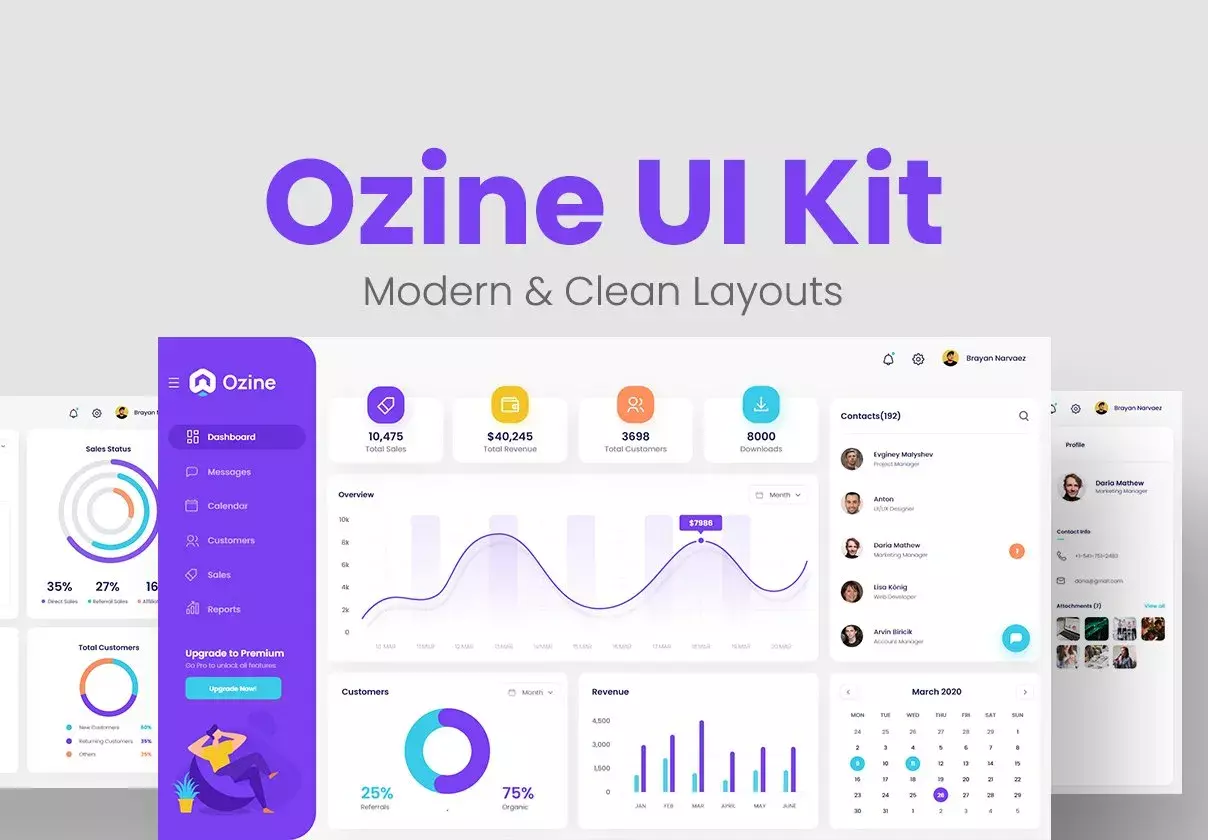 Ozine UI Kit