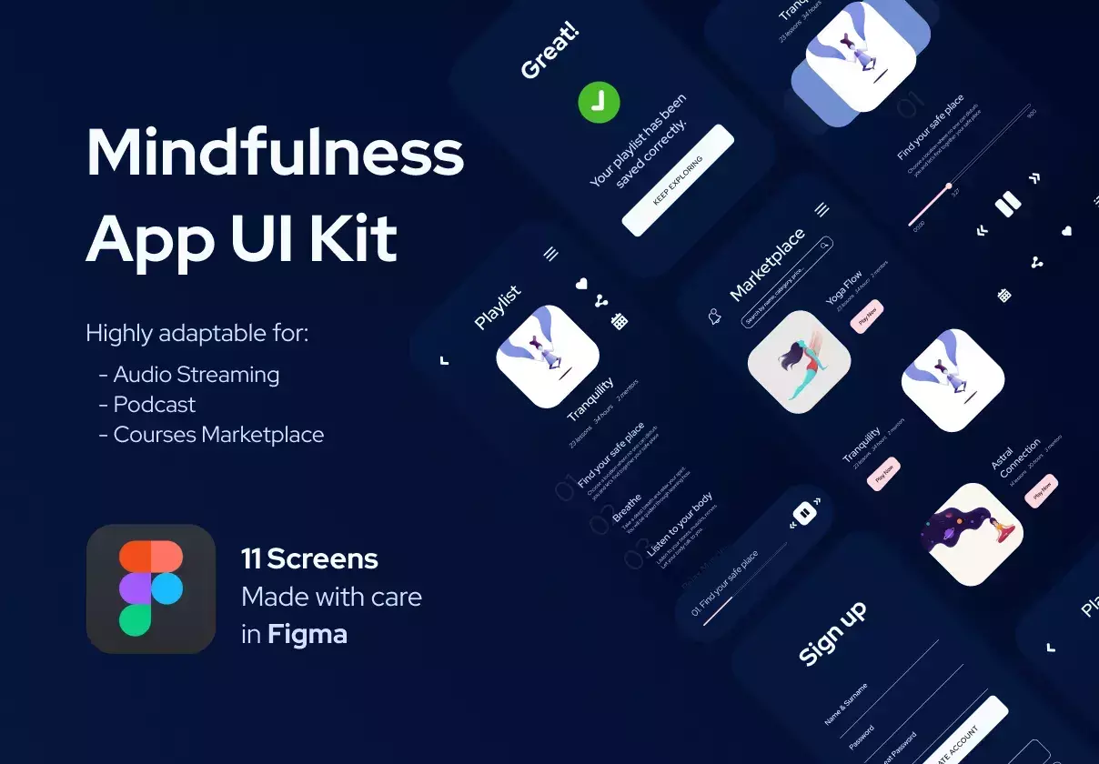 Mindfulness App UI Kit