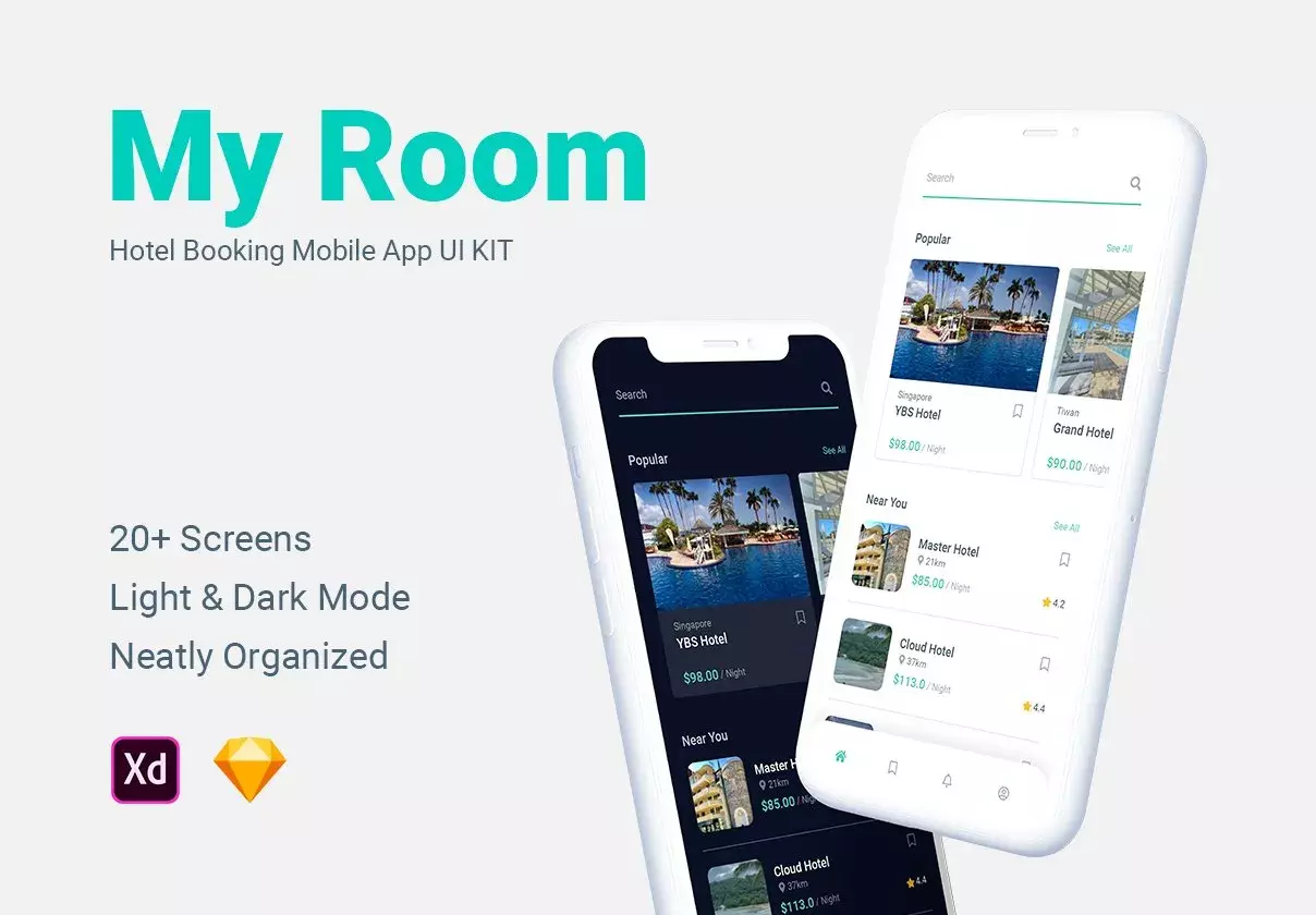 My Room - Hotel Booking Mobile App UI KIT