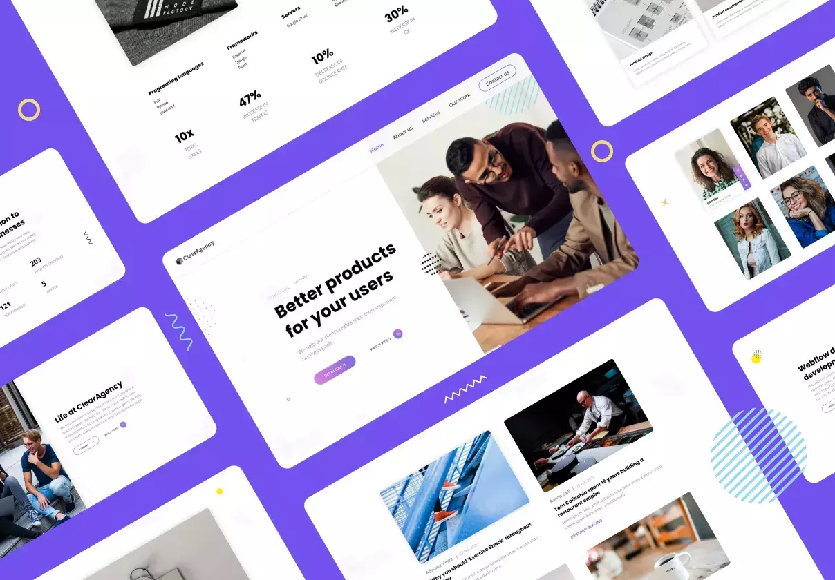 ClearAgency - Digital agency website template