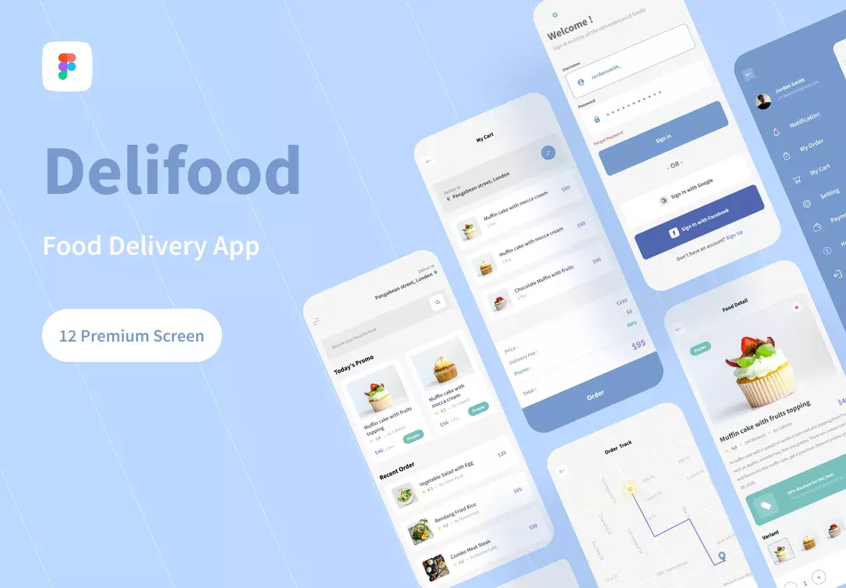 Delifood - Food Delivery UI Kits