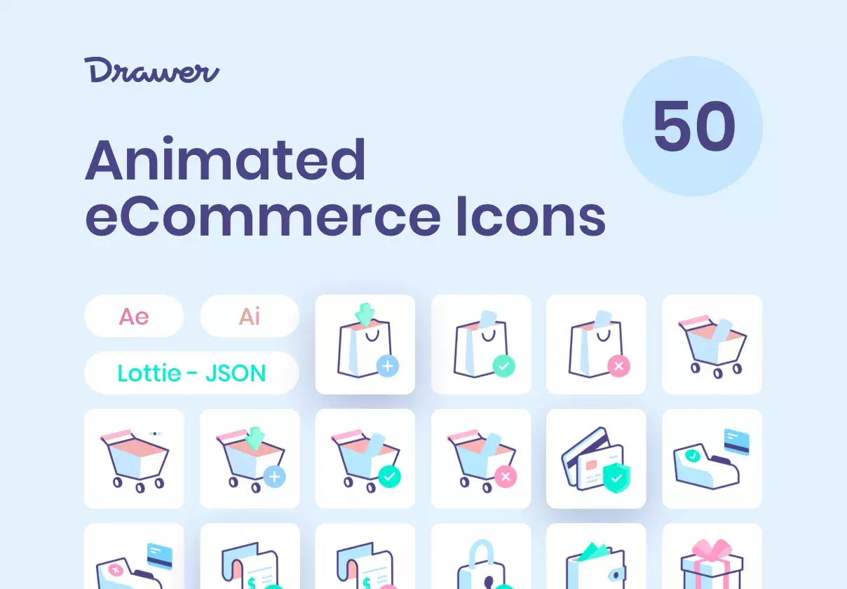 Animated eCommerce Icons