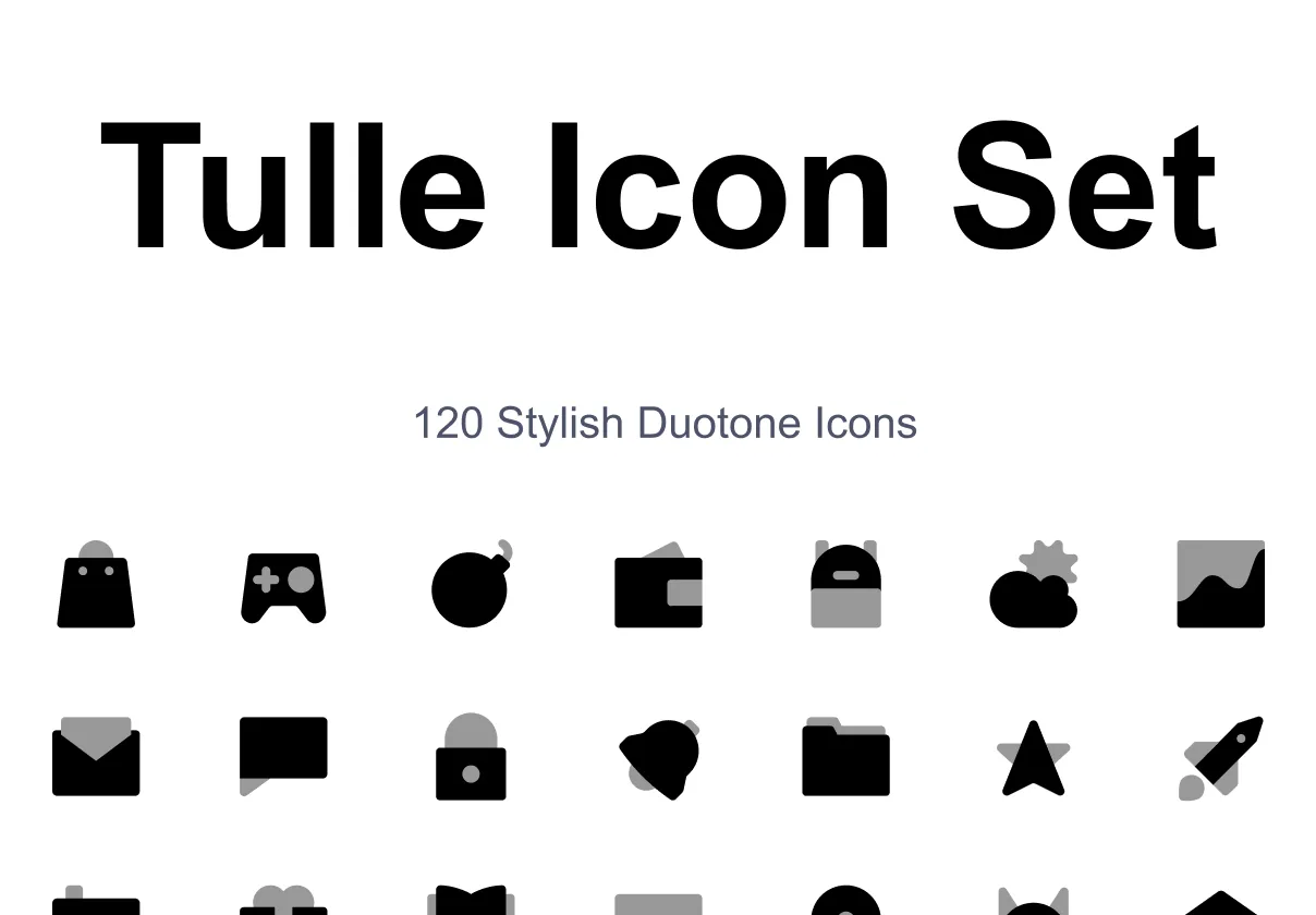 Tulle Icon Set