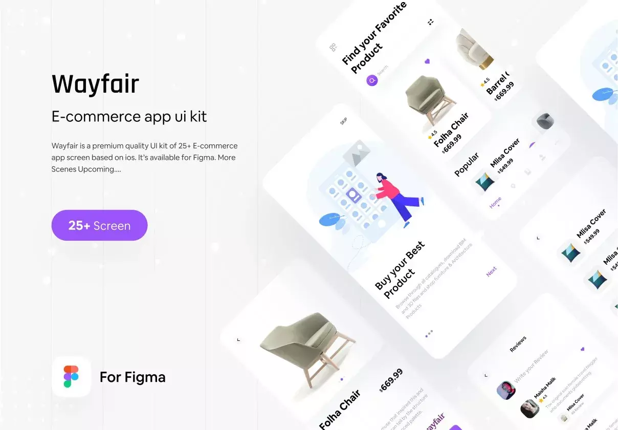 Furniture Ecommerce App UI Kit