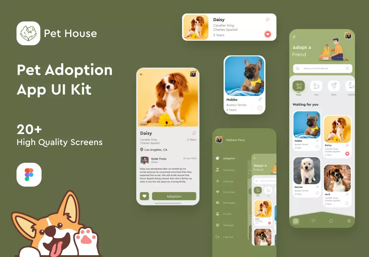 Pet House - Pet Adoption App UI Kit