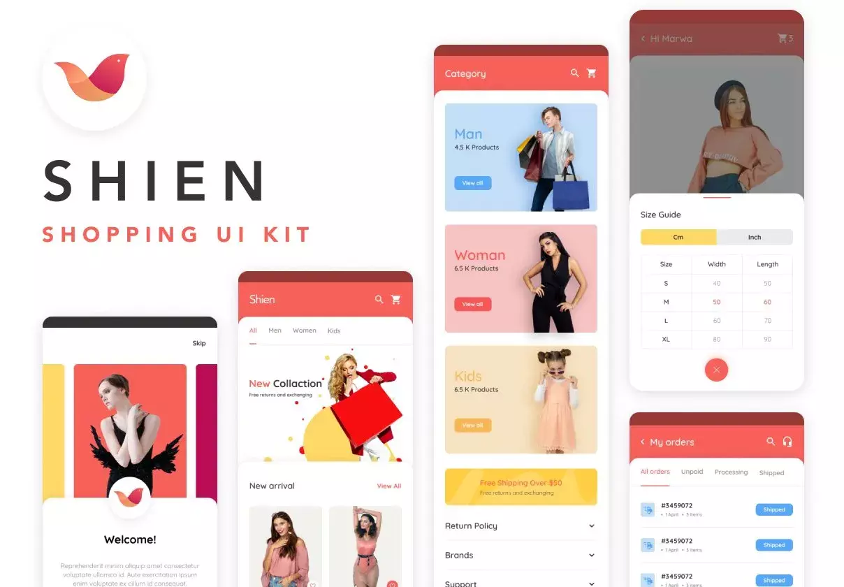 Shien E-commerce UI Kit