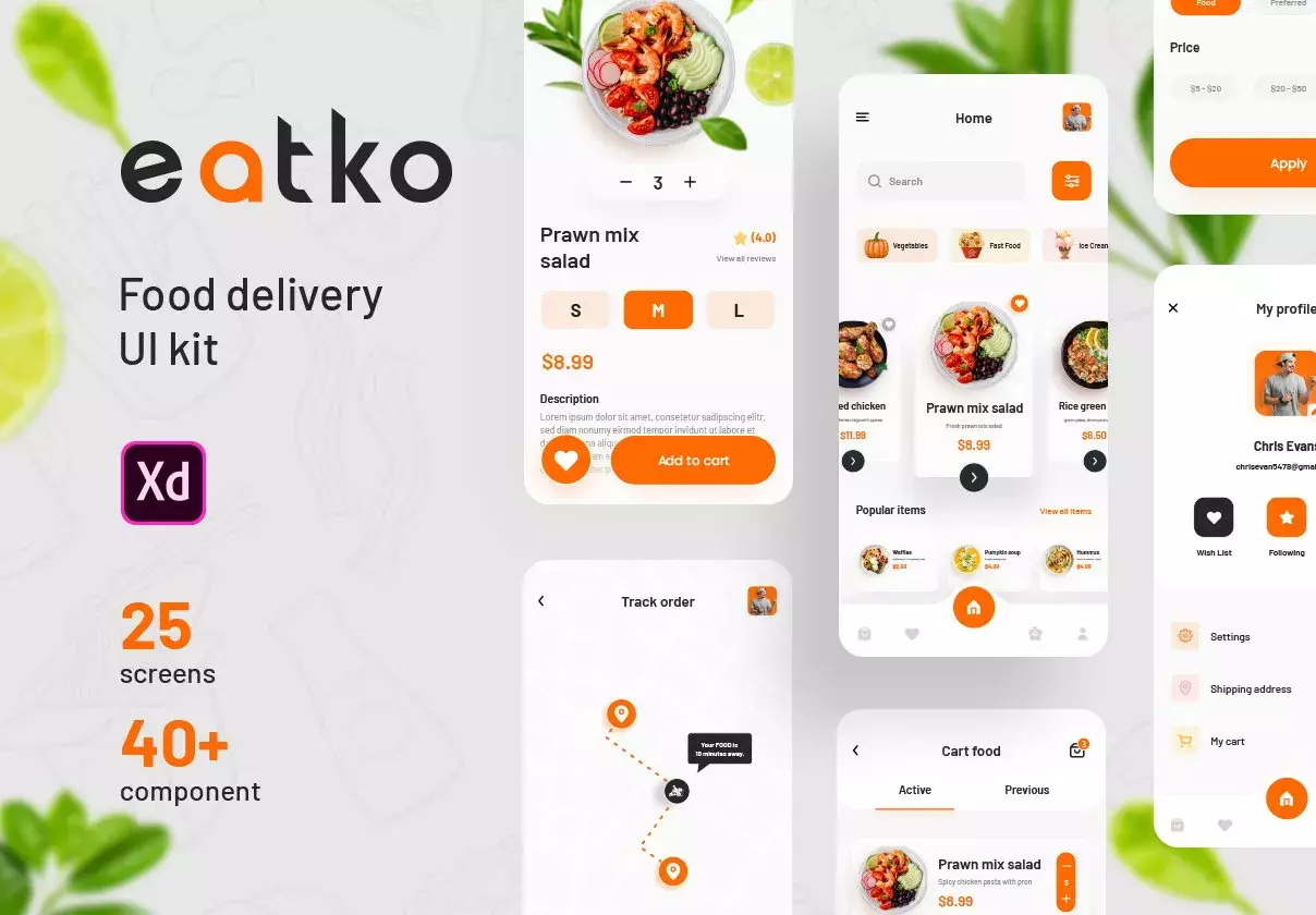 Eatko Food delivery UI kit