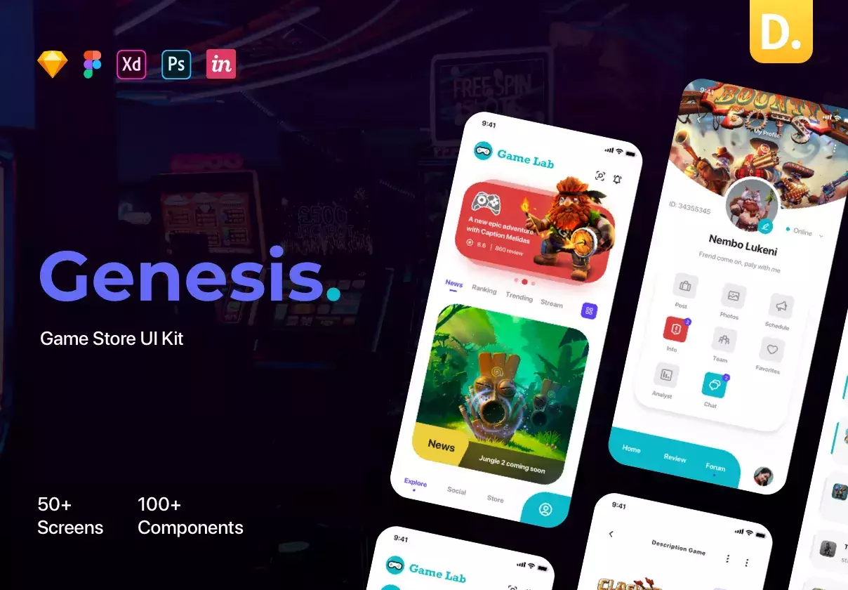 Genesis - Manager Game UI Kit