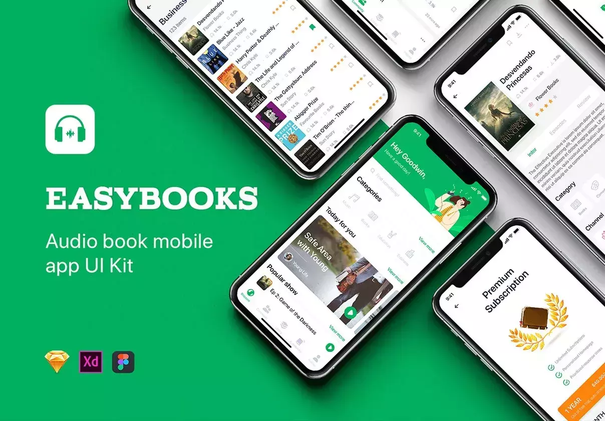 Easybooks - Audiobook UI Kit