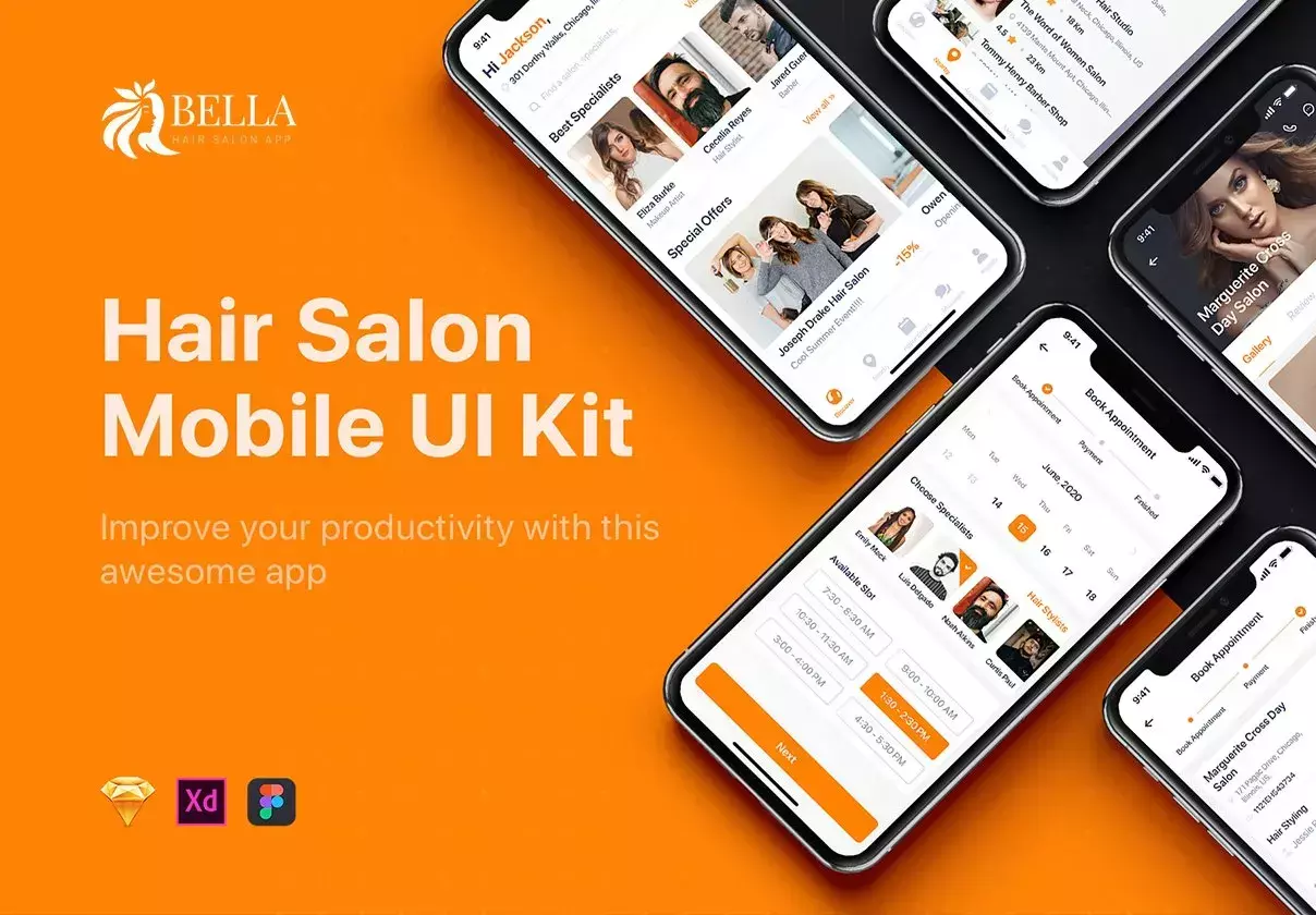 Bella - Hair Salon UI Kit