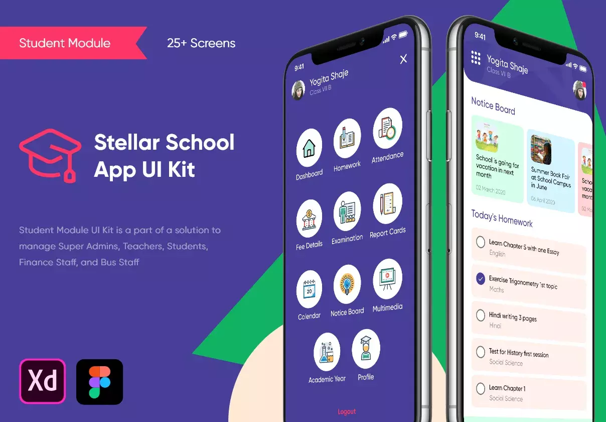 Stellar School App - Student UI Kit