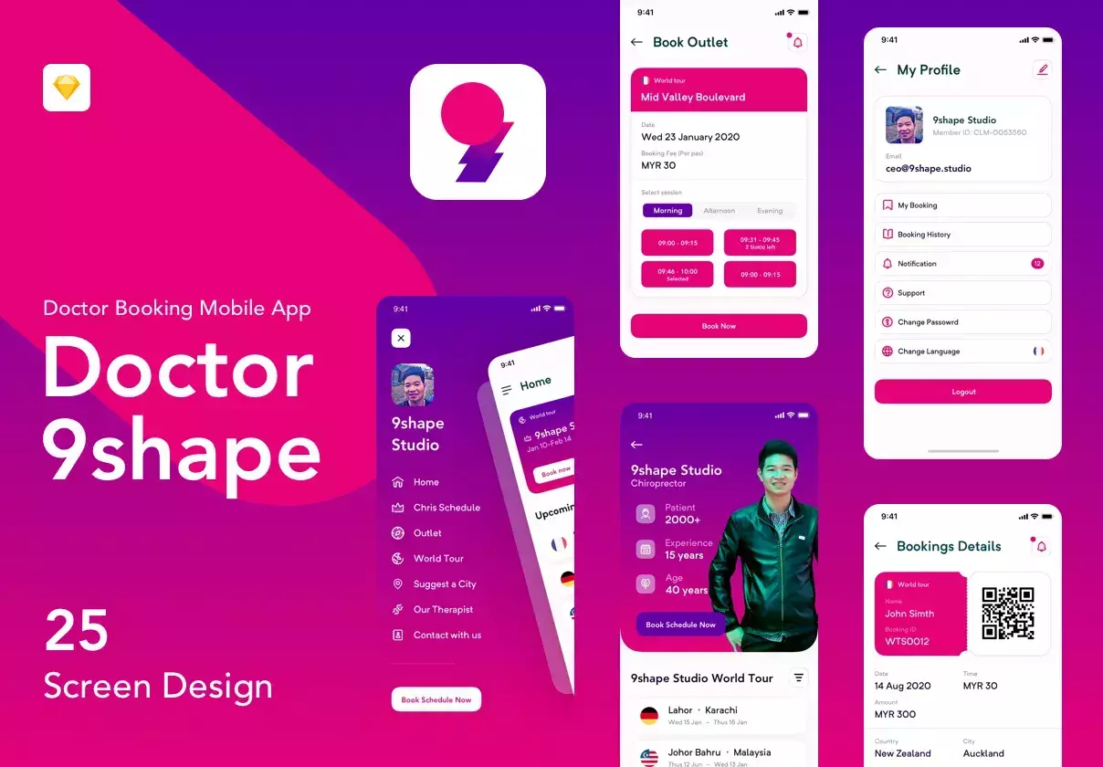 9shape Doctor Booking Apps IOS Ui Kit