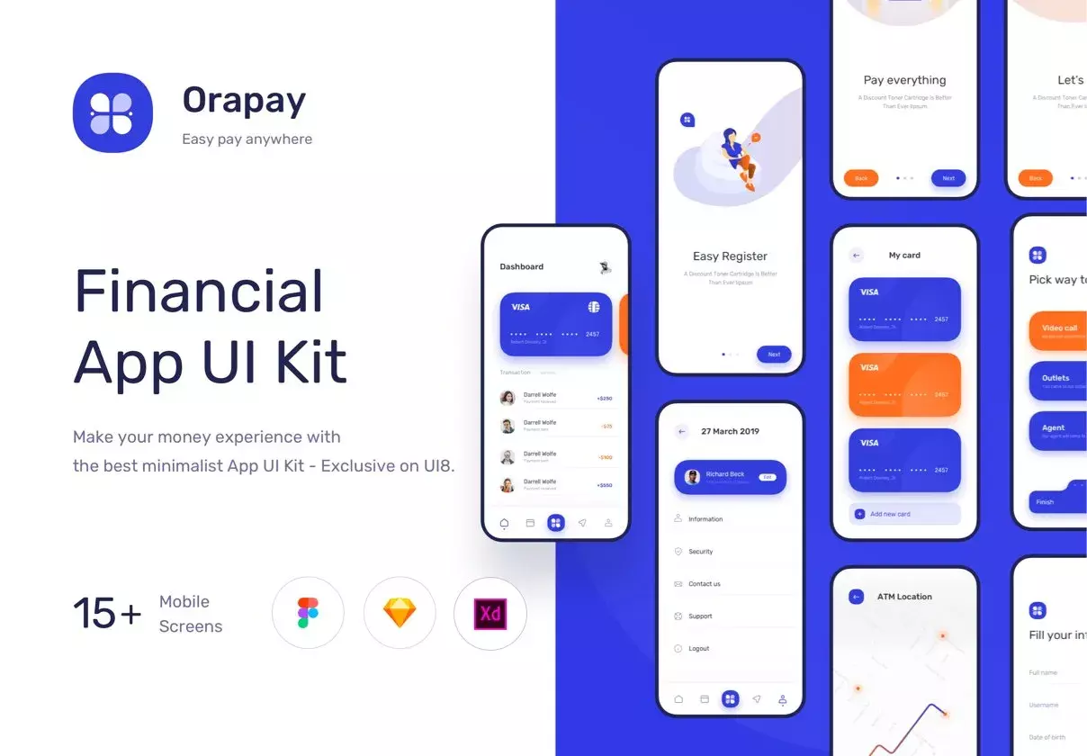 Orapay - Financial UI Kit