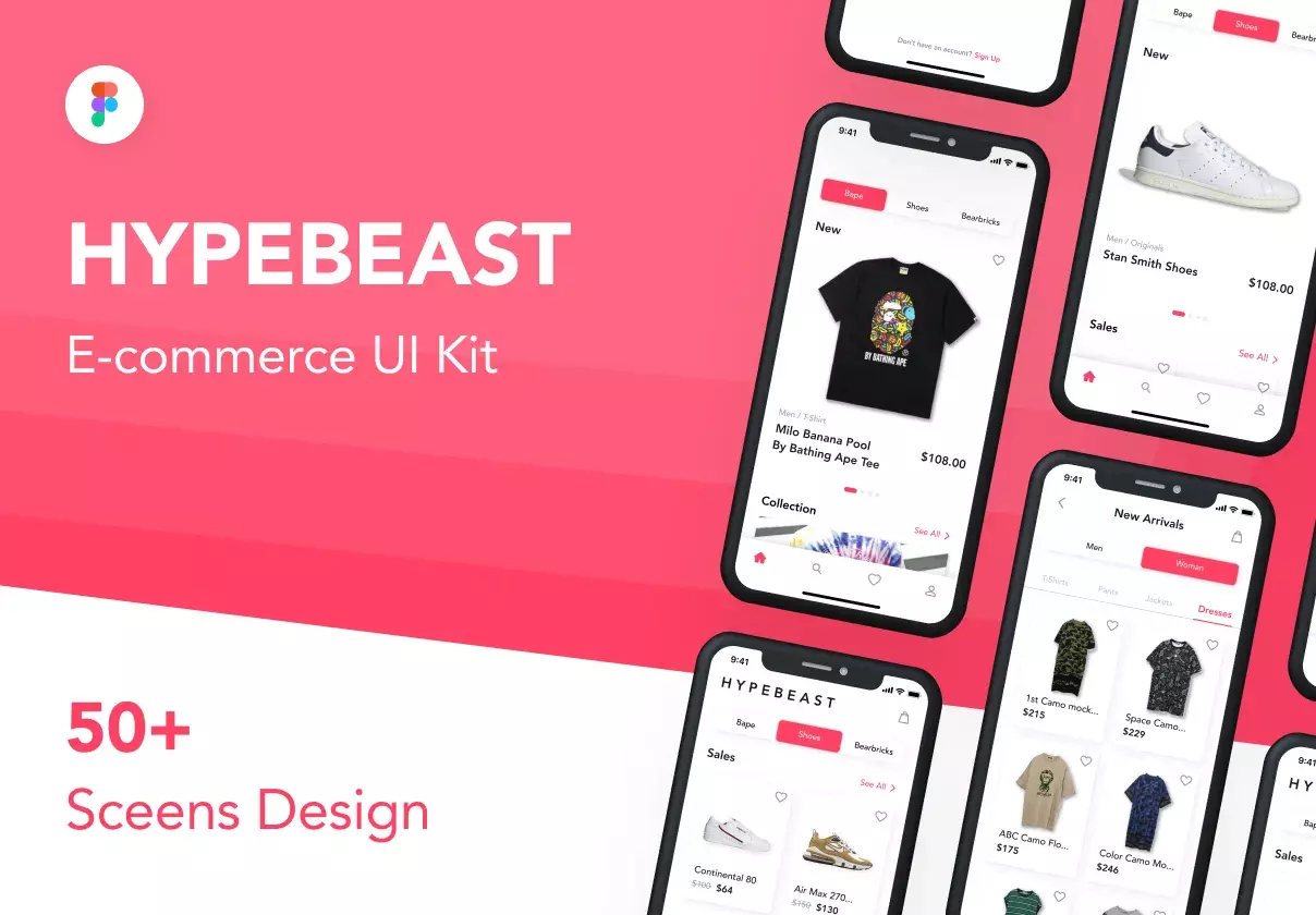 HypeBeast - E-commerce App UI Kit