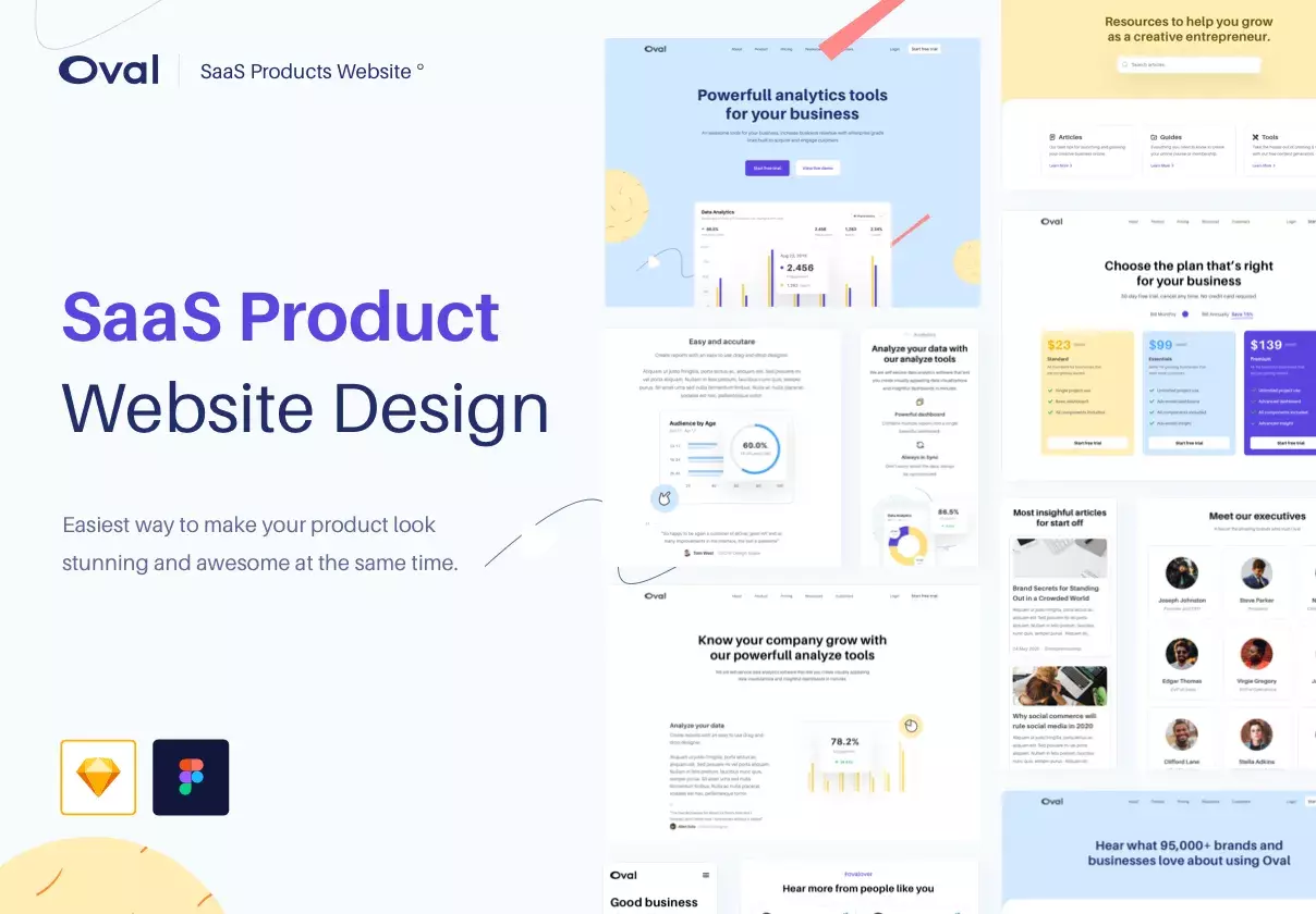 Amazing SaaS Products Website Design Template