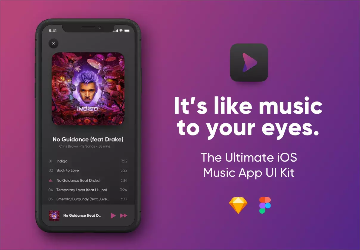 The Ultimate iOS Music App UI Kit