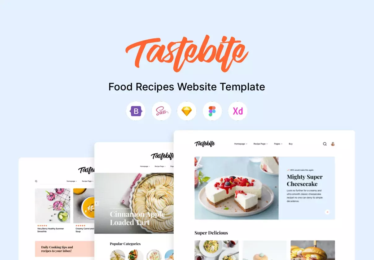 Premium Template for Foodies by Foodies