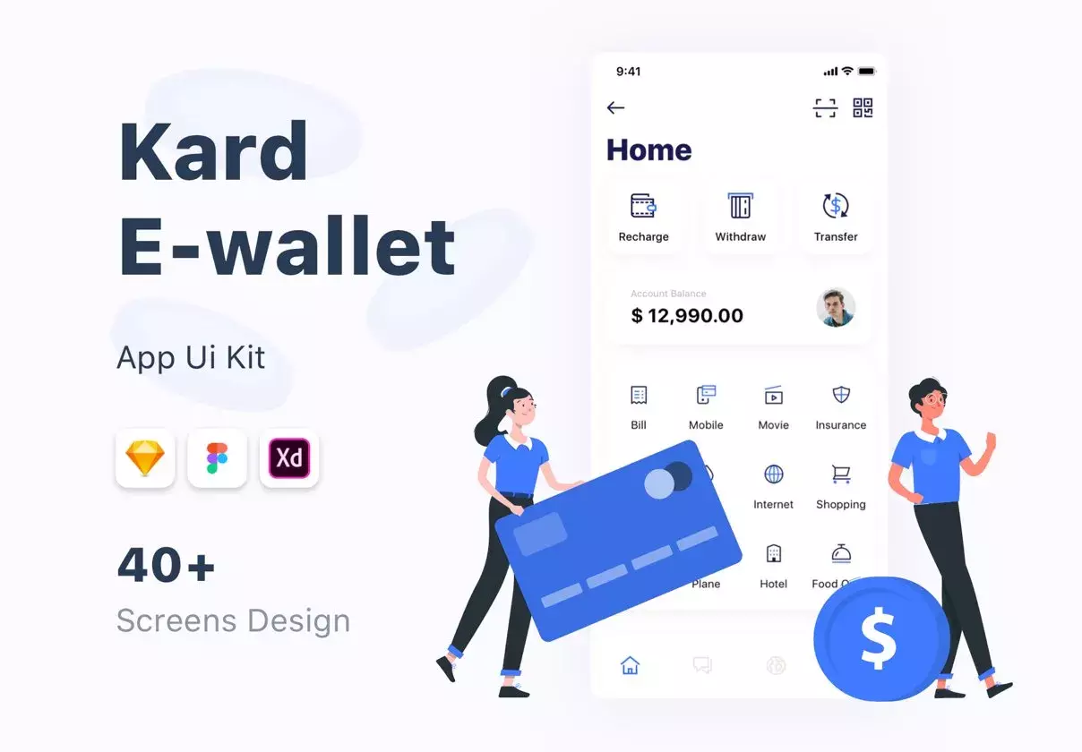 Kard | e-Wallet App Ui Kit