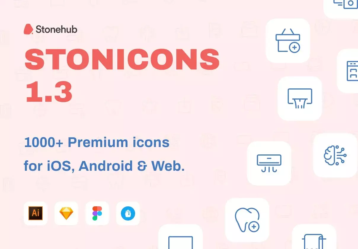 1000+ Premium icons for iOS, Android & Web