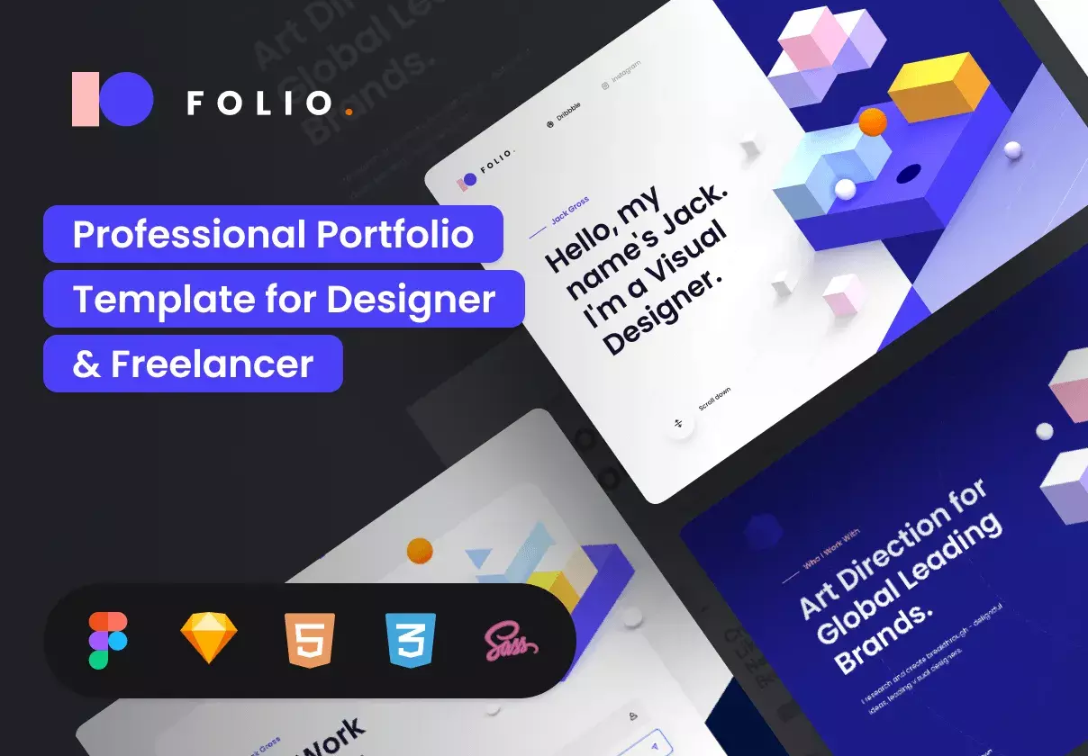 Epic portfolio page template for busy designers 🦄