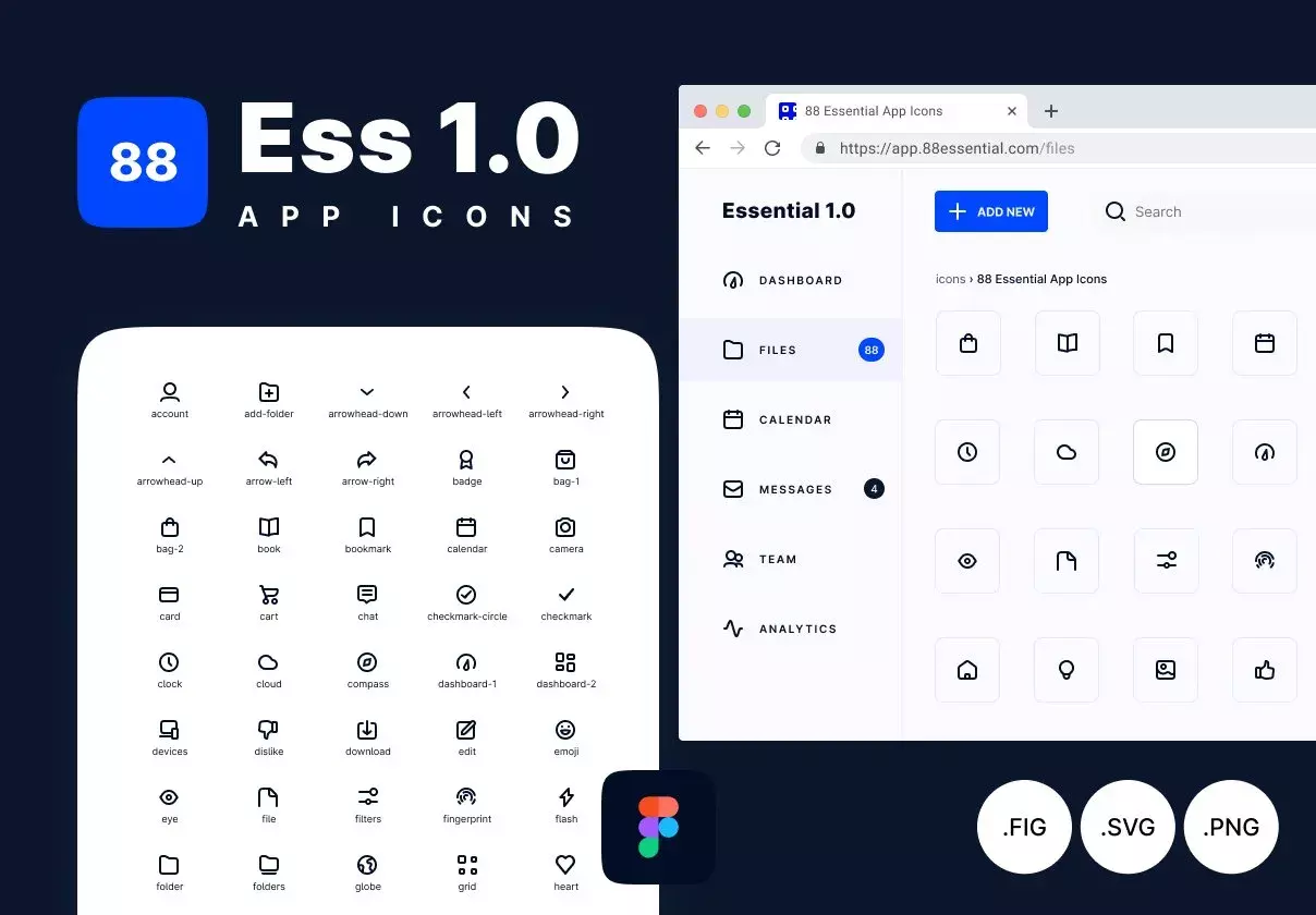 88 Essential App Icons