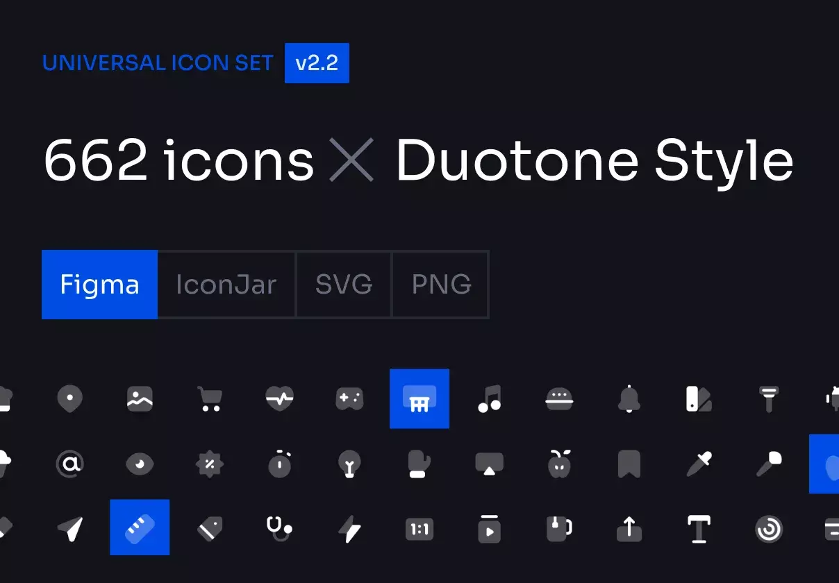 Universal Icon Set v2.2 | Duotone Style