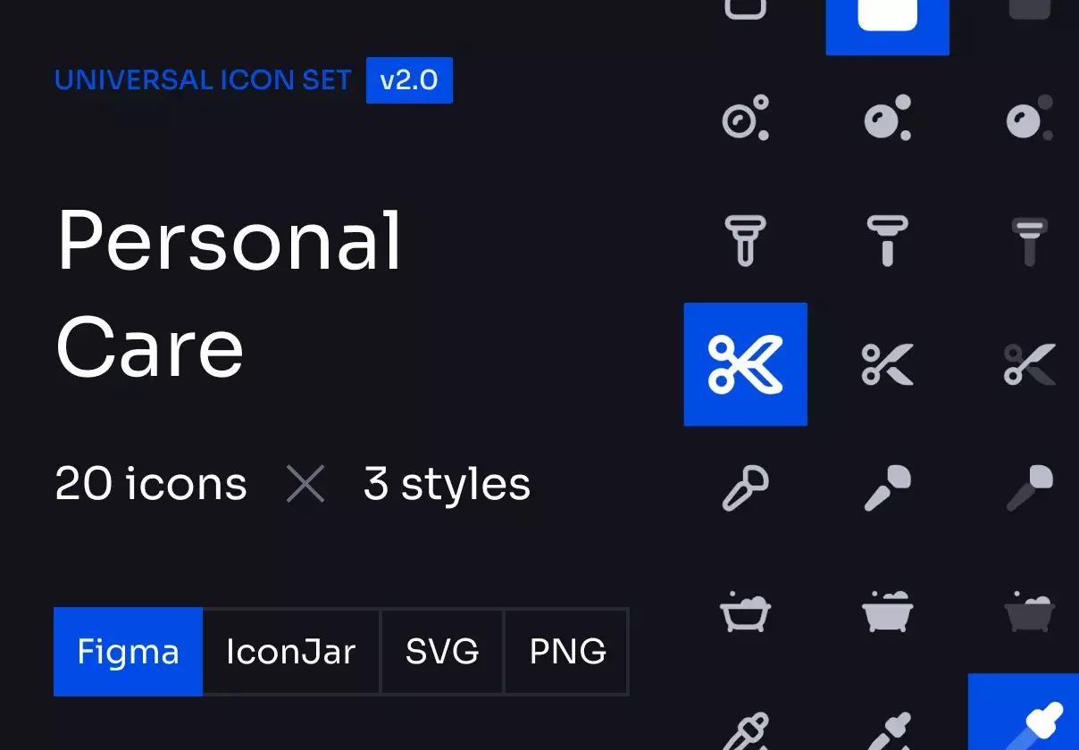 Personal Care Icon Set