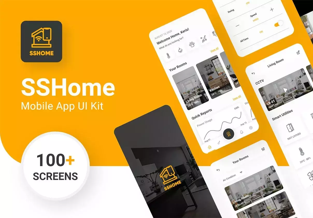 SSHome - Mobile App UI Kit