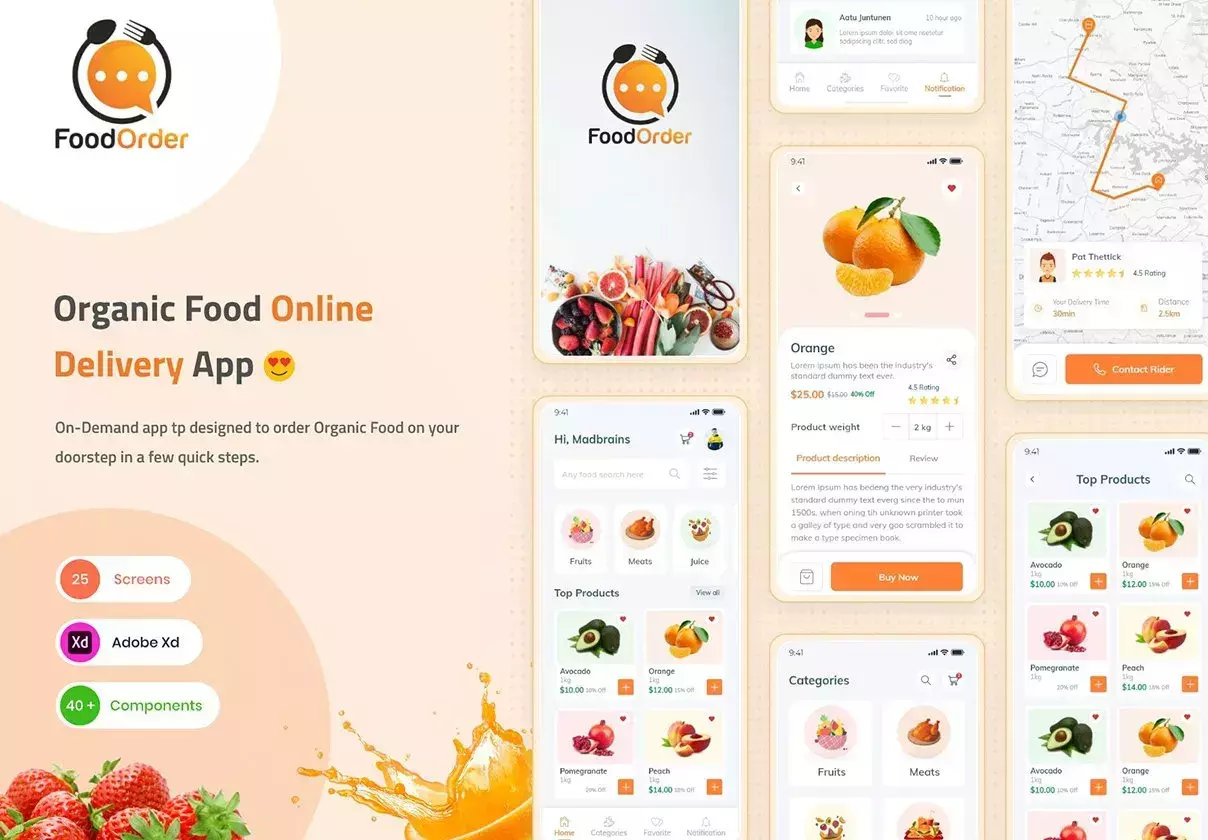 Food Order - Grocery Application UI kit