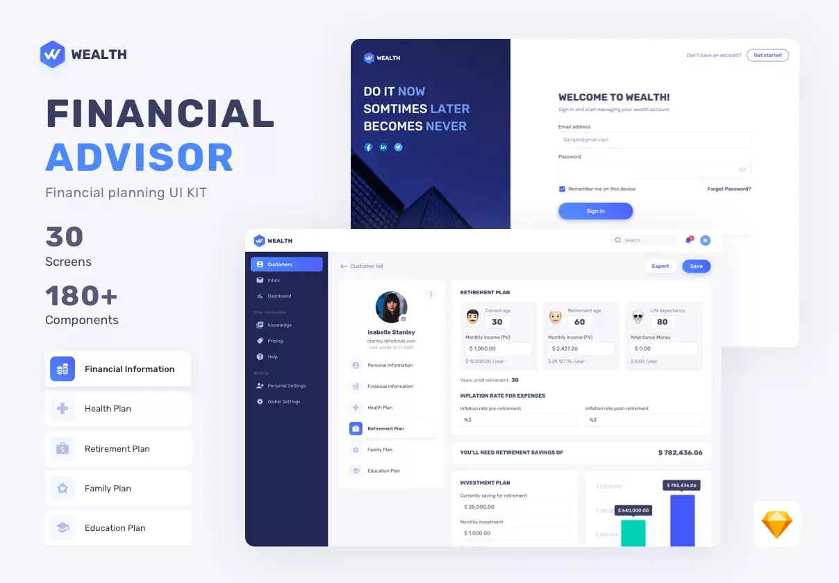 Wealth - Financial Web UI Kit