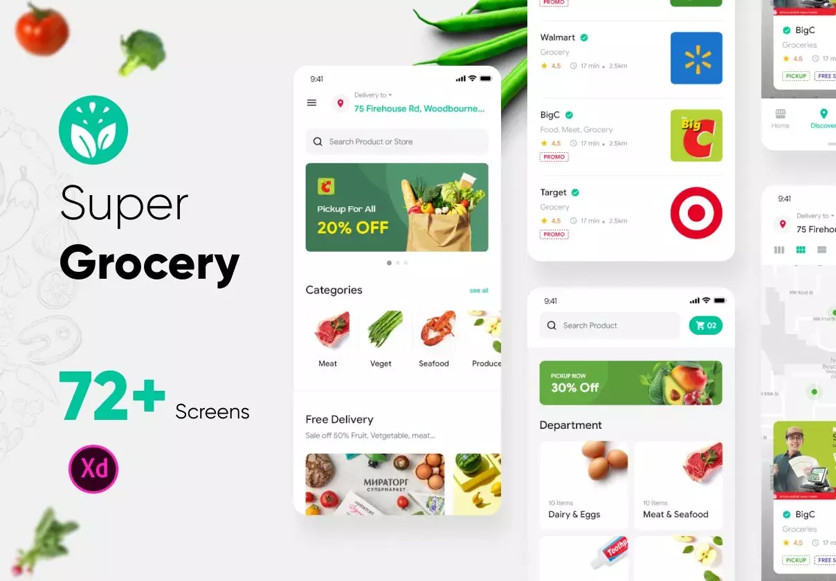 Super Grocery Delivery App