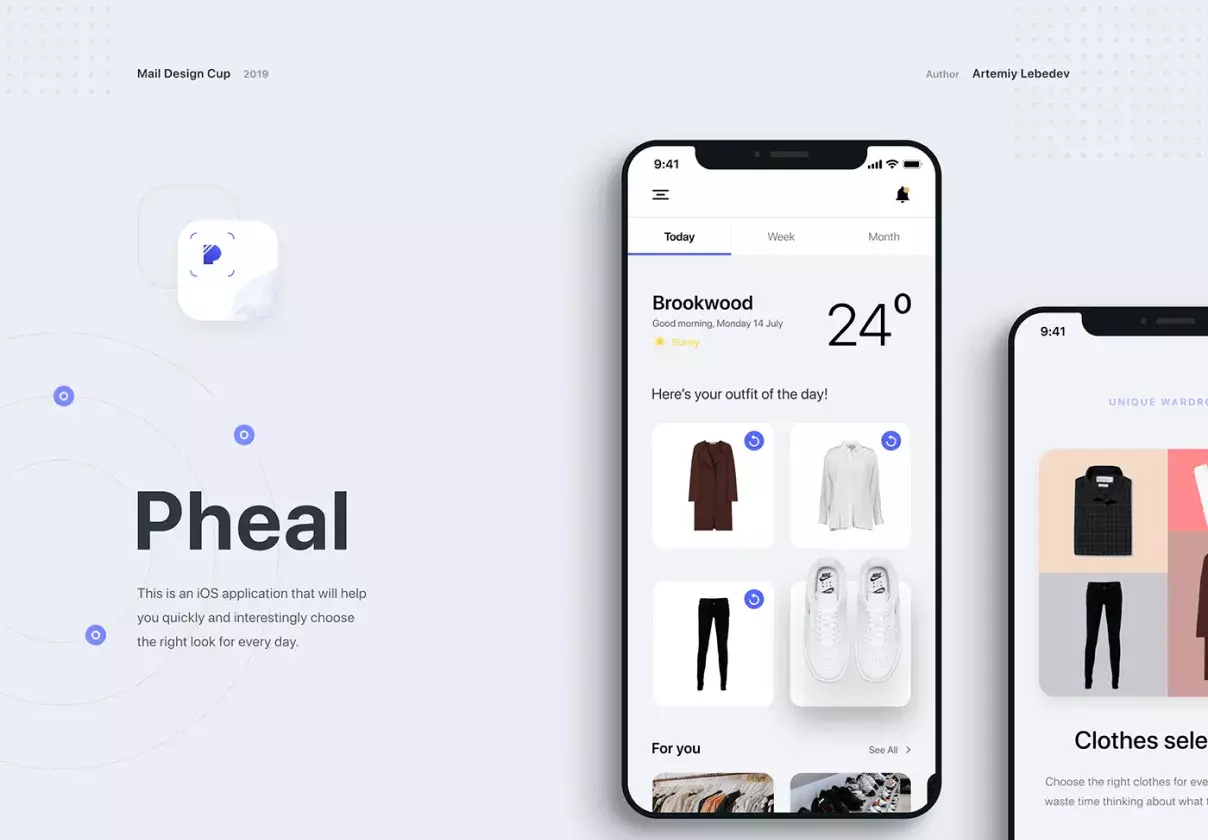 Pheal — outfit for every day, mobile application