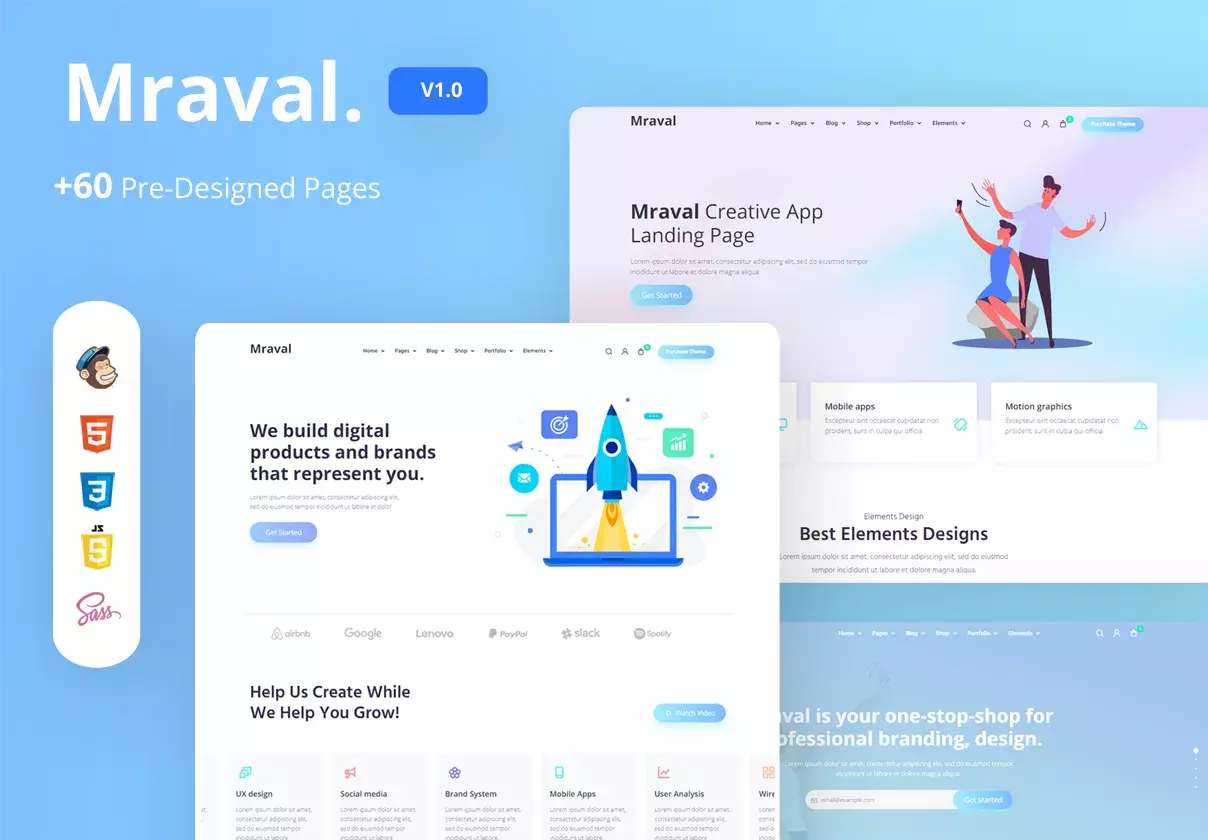 Mraval Multipurpose HTML Template