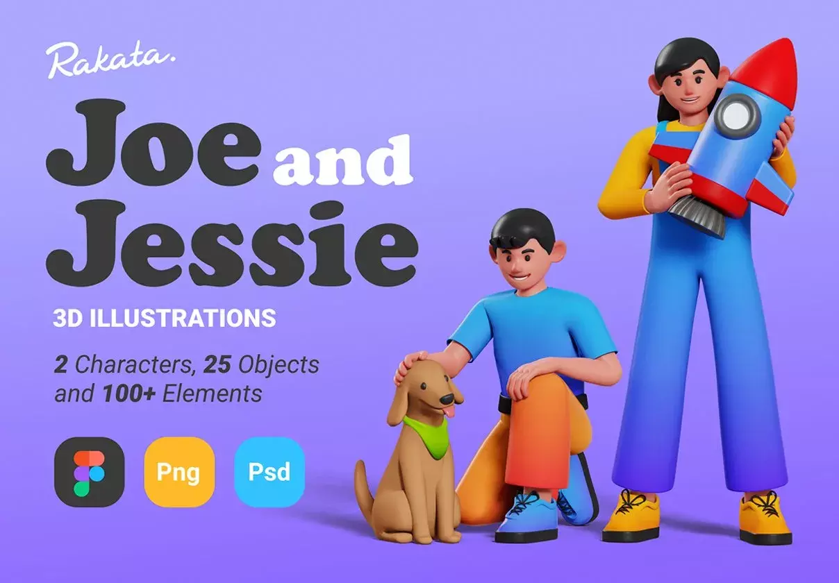 3D Illustrations Kit