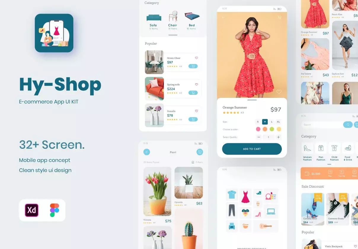 Hy-Shop UI Ecommerce Design