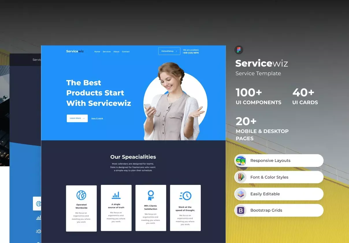 Servicewiz - Figma Service Template