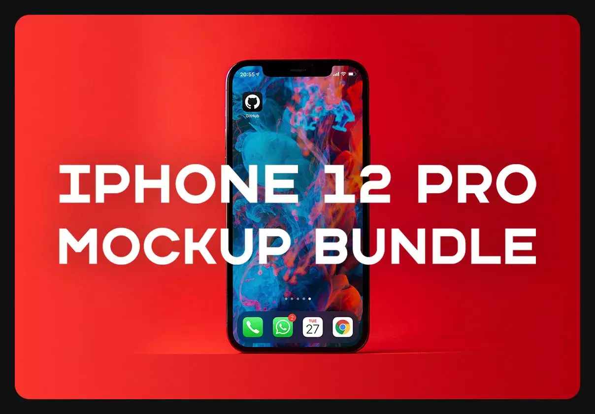 iPhone 12 Pro mockup bundle