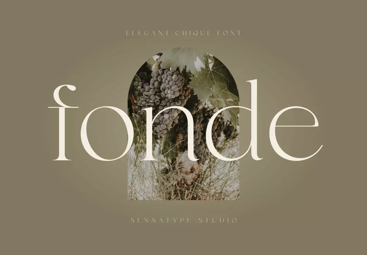 fonde - elegant chique font