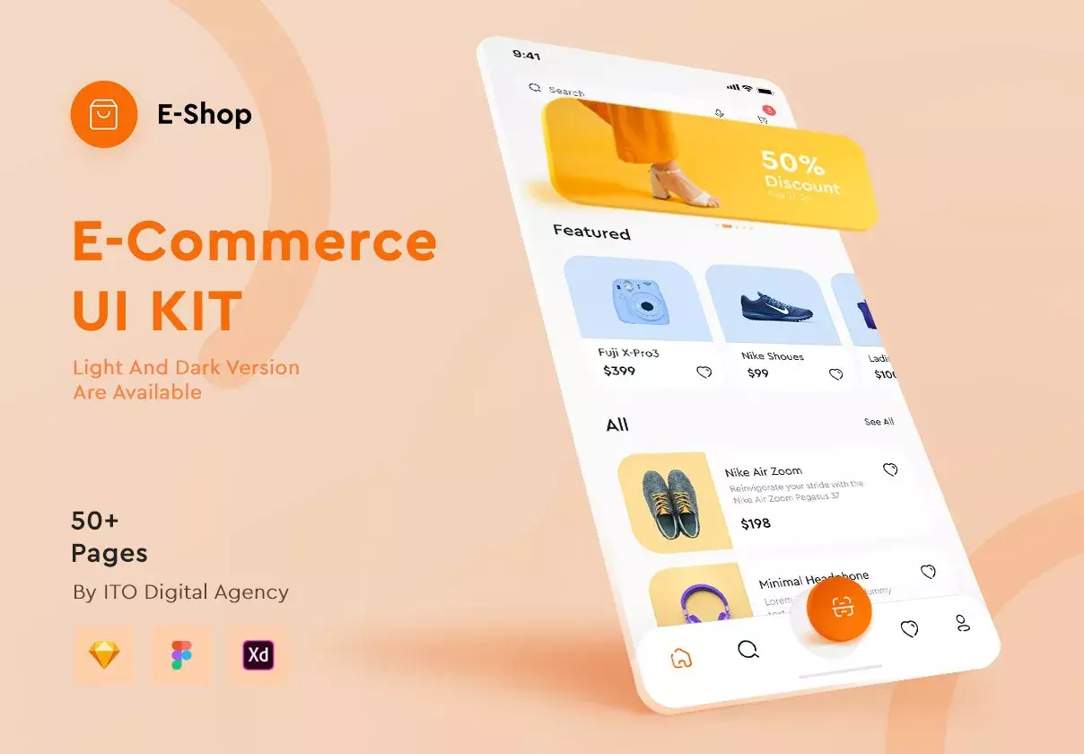 E-Shop - eCommerce Mobile App UI KIT