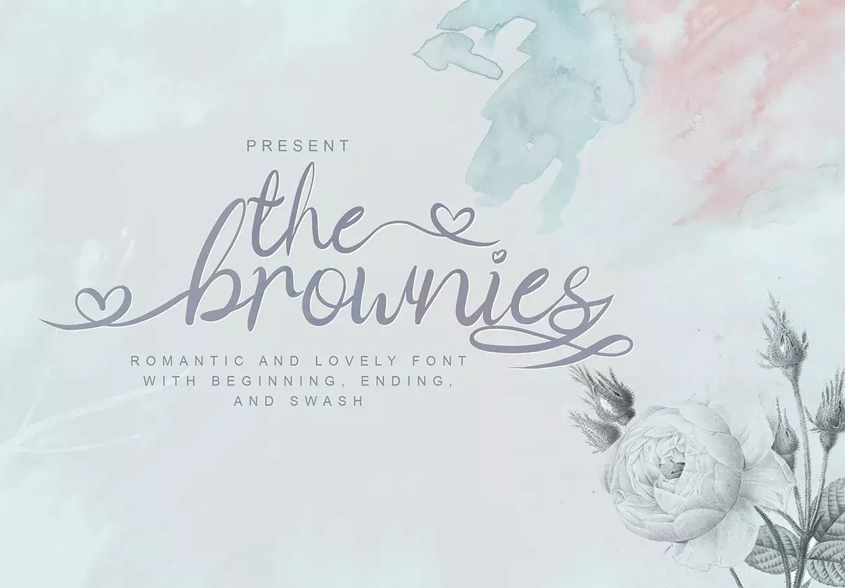 The Brownies | Romantic Love Font