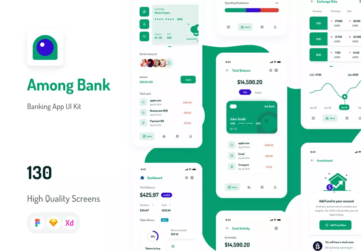 Among Bank - Banking App UI Kit