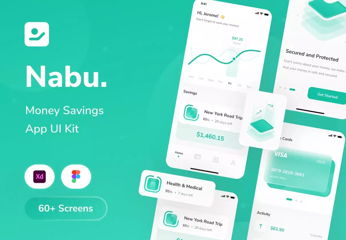 Nabu - Money Savings App UI KIt