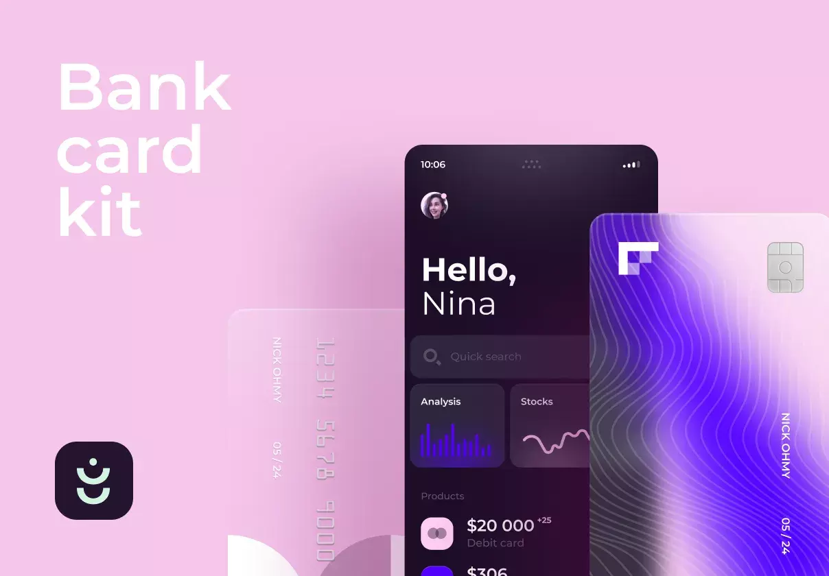 Figma Bank Card Mockups