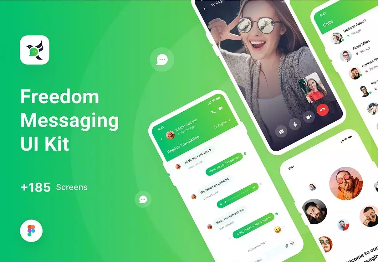 messaging & chatting app ui kit